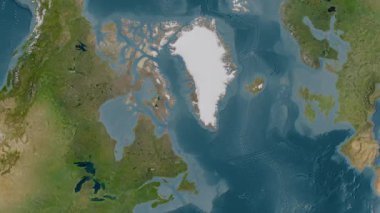 Davis Boğazı. Uydu haritası. Patterson Silindiri. Konum