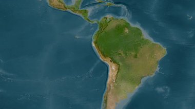 Grau Denizi. Uydu haritası. Patterson Silindiri. Konum