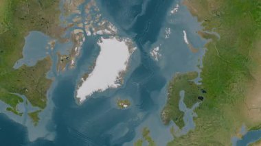 Grönland Denizi. Uydu haritası. Patterson Silindiri. Konum