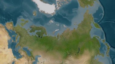 Kara Deniz. Uydu haritası. Patterson Silindiri. Konum