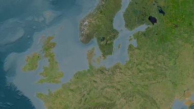 Kattegat. Uydu haritası. Patterson Silindiri. Konum