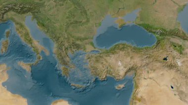 Marmara Denizi. Uydu haritası. Patterson Silindiri. Konum