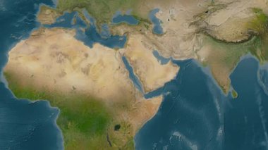 Kızıl Deniz. Uydu haritası. Patterson Silindiri. Konum