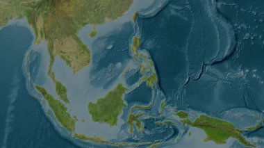 Sulu Denizi. Uydu haritası. Patterson Silindiri. Konum