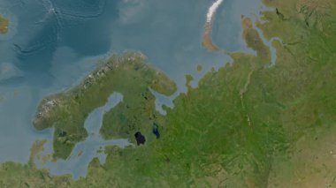 Beyaz Deniz. Uydu haritası. Patterson Silindiri. Konum