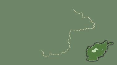 Ghor - Afganistan vilayeti, çıkarılmış ve izole edilmiş. Uydu