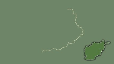 Khost - Afganistan vilayeti, sürülmüş ve izole edilmiş. Uydu