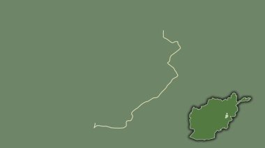 Logar - Afganistan vilayeti, çıkarılmış ve izole edilmiş. Uydu