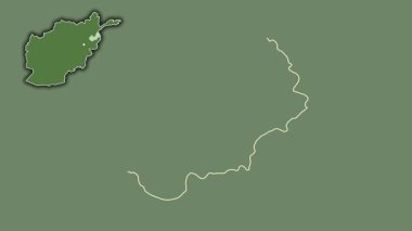 Nuristan - Afganistan vilayeti, sürülmüş ve izole edilmiş. Uydu