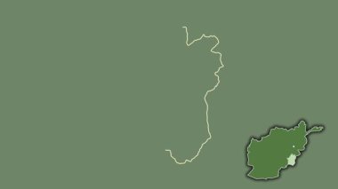 Paktika - Afganistan vilayeti, çıkarılmış ve izole edilmiş. Uydu