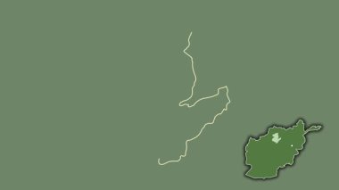 Sari Pul - Afganistan vilayeti, sürüldü ve izole edildi. Uydu