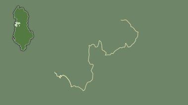 Durres - Arnavutluk ilçesi, sürülmüş ve izole edilmiş. Uydu