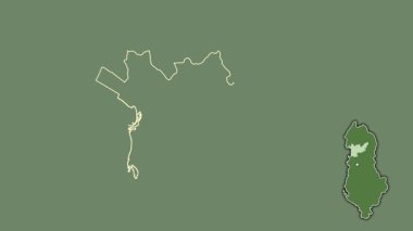 Lezhe - Arnavutluk ilçesi, sürülmüş ve izole edilmiş. Uydu