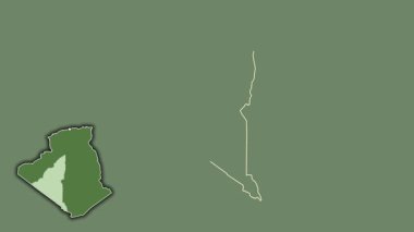 Adrar - Cezayir vilayeti, çıkarılmış ve izole edilmiş. Uydu