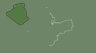 Temouchent Cezayir vilayeti, çıkarılmış ve izole edilmiş. Uydu