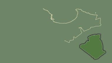 Cezayir, Cezayir vilayeti, çıkarılmış ve izole edilmiş. Uydu