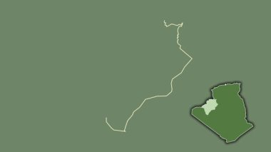 Bechar - Cezayir vilayeti, çıkarılmış ve izole edilmiş. Uydu