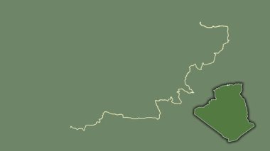 Boumerdes - Cezayir vilayeti, çıkarılmış ve izole edilmiş. Uydu