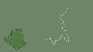 Chlef - Cezayir vilayeti, çıkarılmış ve izole edilmiş. Uydu