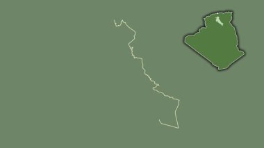 Djelfa - Cezayir eyaleti, çıkarılmış ve izole edilmiş. Uydu