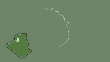 El Bayad - Cezayir vilayeti, çıkarılmış ve izole edilmiş. Uydu