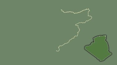 El Tarf - Cezayir vilayeti, çıkarılmış ve izole edilmiş. Uydu