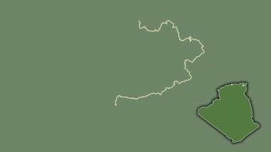 Guelma - Cezayir vilayeti, çıkarılmış ve izole edilmiş. Uydu