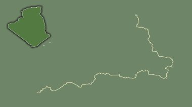 Jijel - Cezayir vilayeti, çıkarılmış ve izole edilmiş. Uydu