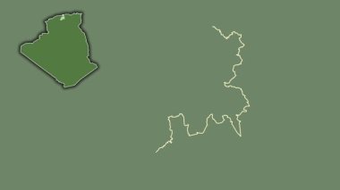 Medea - Cezayir vilayeti, çıkarılmış ve izole edilmiş. Uydu