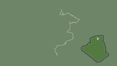 M 'Sila - Cezayir vilayeti, çıkarılmış ve izole edilmiş. Uydu