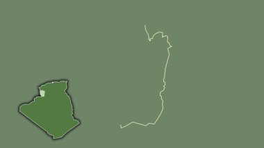 Naama - Cezayir vilayeti, çıkarılmış ve izole edilmiş. Uydu