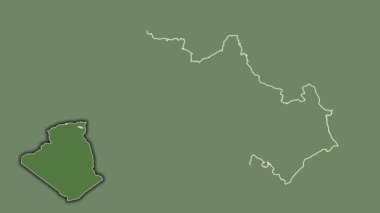 Oum el Bouaghi - Cezayir vilayeti, sürülmüş ve izole edilmiş. Uydu