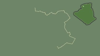 Saida - Cezayir vilayeti, çıkarılmış ve izole edilmiş. Uydu