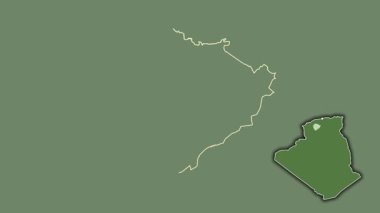 Tiaret - Cezayir vilayeti, boşaltılmış ve izole edilmiş. Uydu