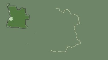 Benguela - Angola vilayeti, boşaltılmış ve izole edilmiş. Uydu