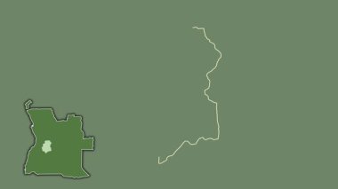 Huambo - Angola vilayeti, çıkarılmış ve izole edilmiş. Uydu