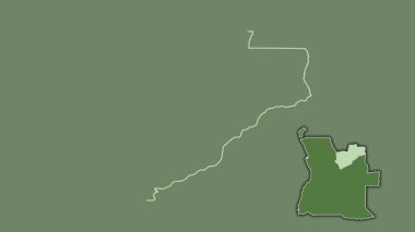 Lunda Norte - Angola vilayeti, çıkarılmış ve izole edilmiş. Uydu