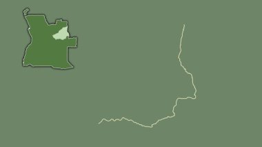 Lunda Sul - Angola vilayeti, çıkarıldı ve izole edildi. Uydu