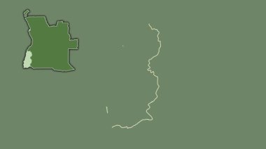 Namibe - Angola vilayeti, çıkarılmış ve izole edilmiş. Uydu