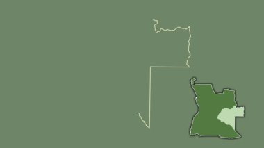 Moxico - Angola vilayeti, boşaltılmış ve izole edilmiş. Uydu