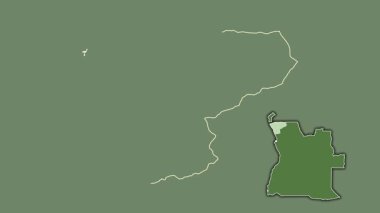 Zaire - Angola vilayeti, boşaltılmış ve izole edilmiş. Uydu