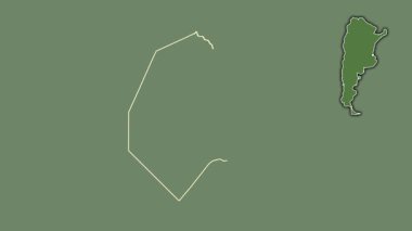 Ciudad de Buenos Aires - Arjantin federal bölgesi, boşaltılmış ve izole edilmiş..