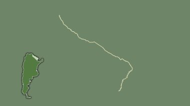 Formosa - Arjantin vilayeti, çıkarılmış ve izole edilmiş. Uydu