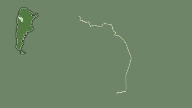 La Rioja - Arjantin vilayeti, çıkarılmış ve izole edilmiş. Uydu