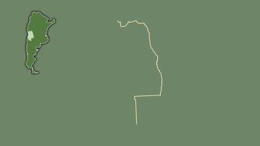 Mendoza - Arjantin vilayeti, çıkarılmış ve izole edilmiş. Uydu