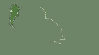 San Juan - Arjantin vilayeti, boşaltılmış ve izole edilmiş. Uydu