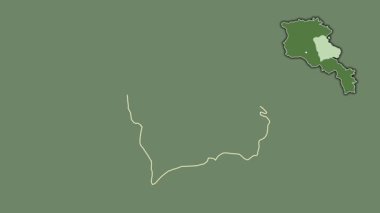 Gegharkunik - Ermenistan vilayeti, çıkarılmış ve izole edilmiş. Uydu