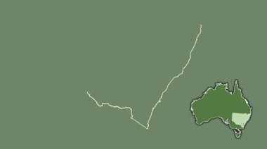 Yeni Güney Galler - Avustralya eyaleti, dışlanmış ve izole edilmiş. Uydu