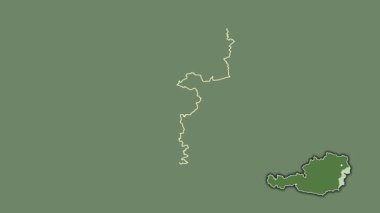 Burgenland - Avusturya eyaleti, boşaltılmış ve izole edilmiş. Uydu