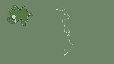 Kalbajar-Lachin - Azerbaycan bölgesi, boşaltılmış ve izole edilmiş. Uydu